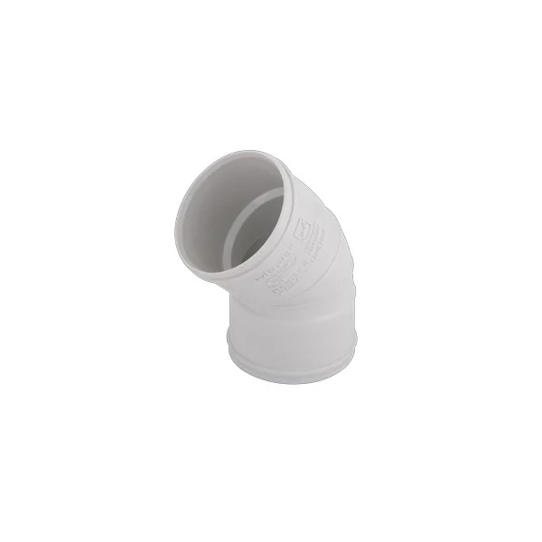 زانو 45 درجه PVC-U دو سر کوپل
