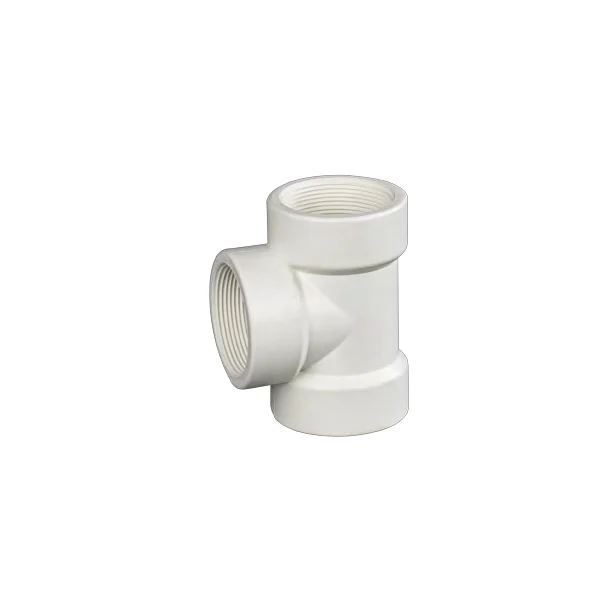 U-PVC سه راه ماده رزوه ای
